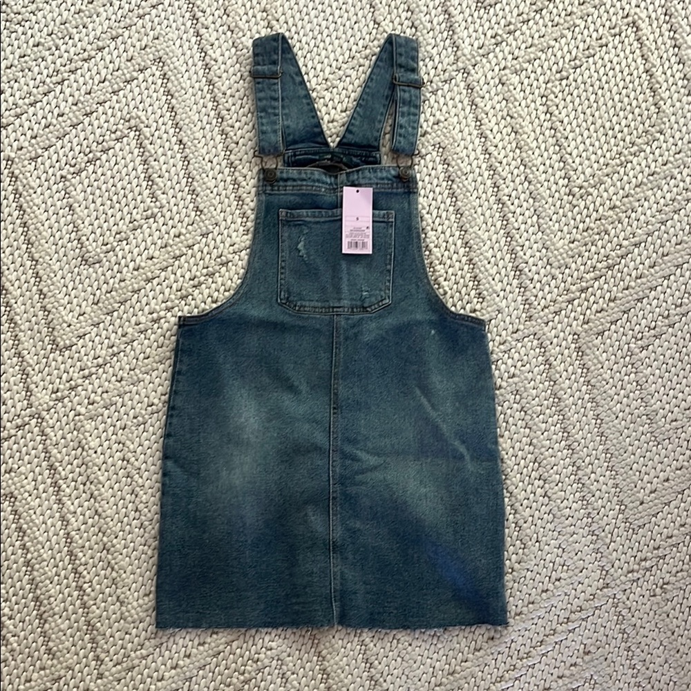 Wild Fable Blue Denim Overall Dress